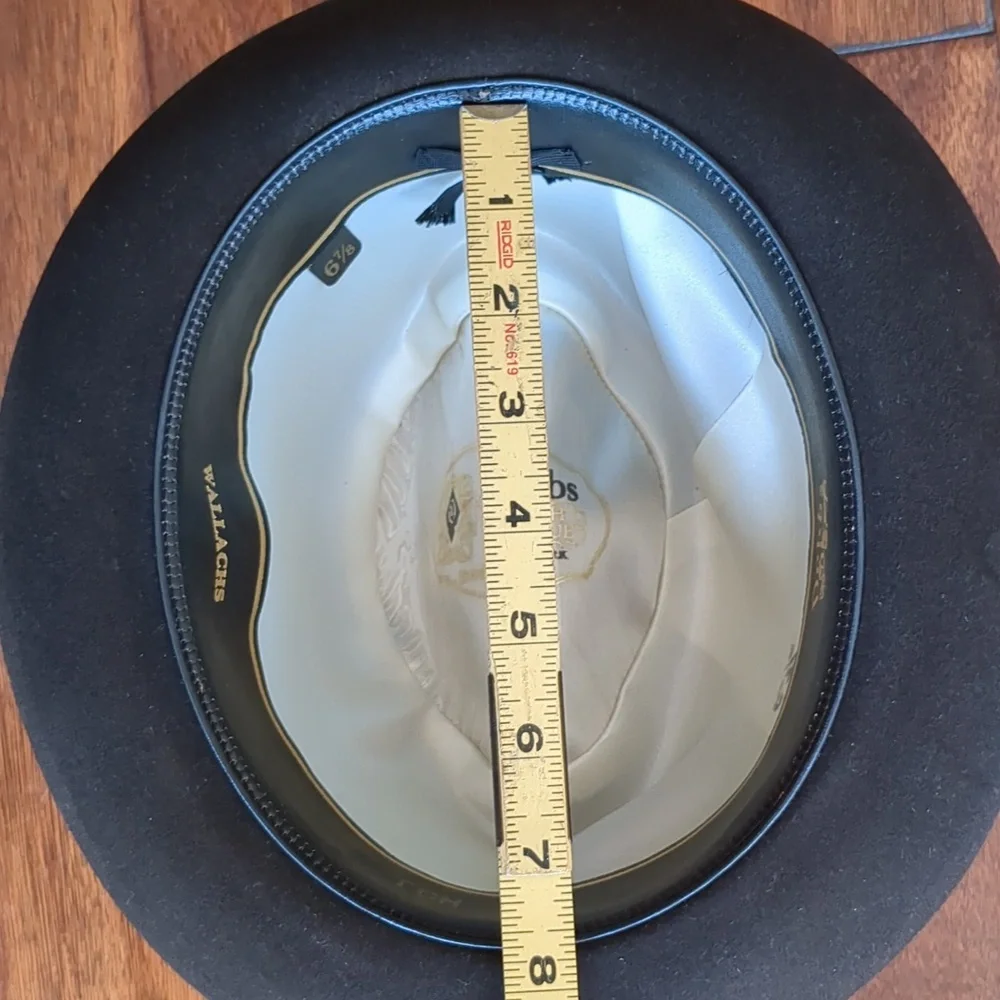 MEN'S VINTAGE DOBBS FELT BROWN FEDORA SIZE 6 7/8 - Picture 14 of 16